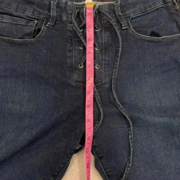 [W30Inseam26] Frame Le Bell Dark Washed High Rise Cropped  Jeans - Picture 10 of 14